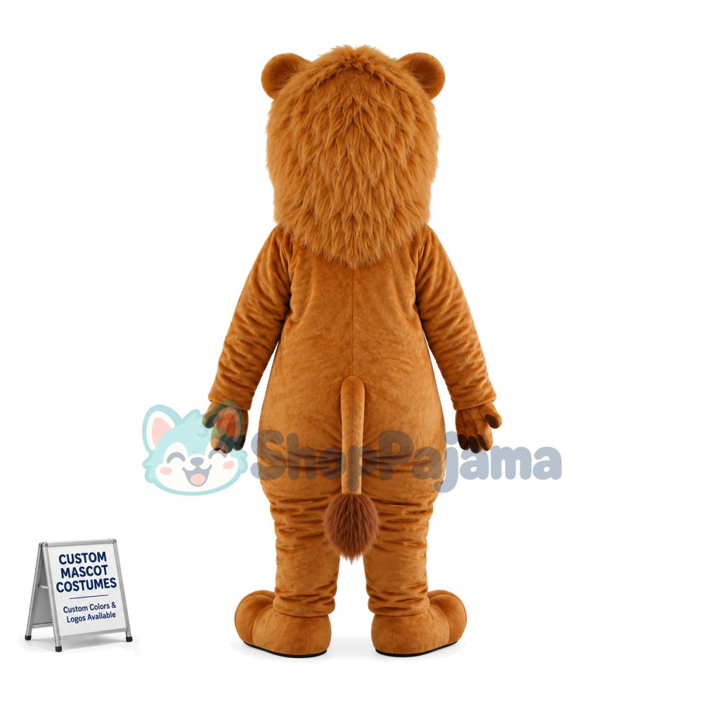 Adult Cartoon Lion Mascot Costume 