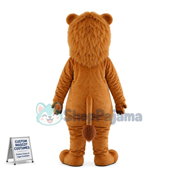 Adult Cartoon Lion Mascot Costume 
