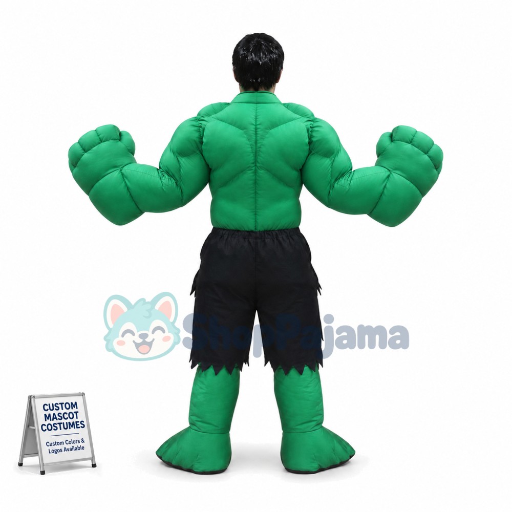 Super Hero Hulk Mascot Costume	