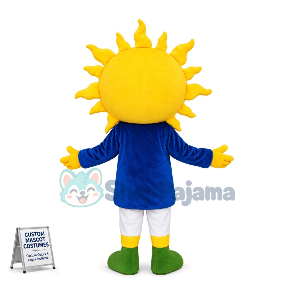 Funny Blue Chocolate Bean Man Mascot Cartoon Costume 