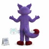 Anime Cartoon Purple Fox Mascot Costume 