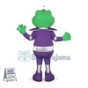 Alien Signal Frog In Purple Suit  Mascot Costume	