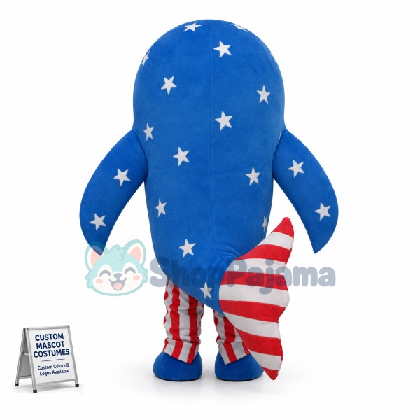 American Dolphin Mascot Costume 