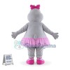 Ballerina Hippo Mascot Costume 