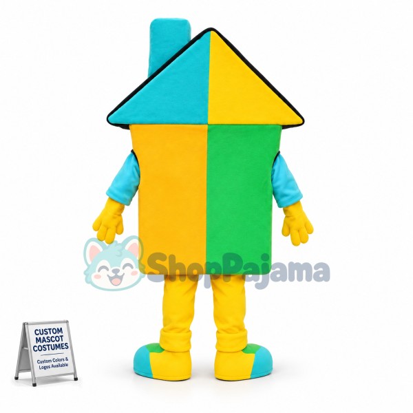 Deluxe Colored House Lightweight Mascot Costume 	