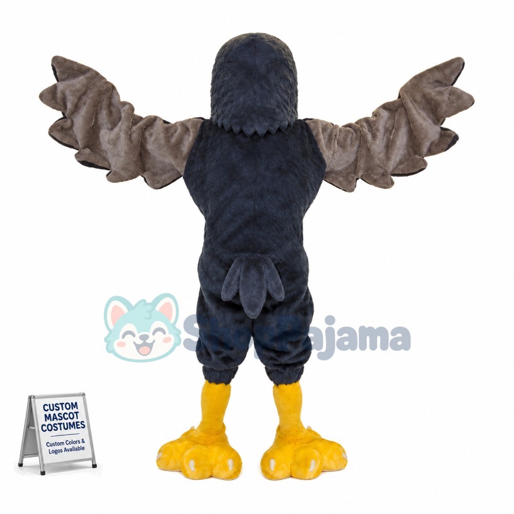 Soaring Blue Falcon Mascot Costume 