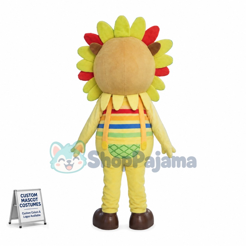 Individuality Cartoon Sunflower Man Mascot Costume 	