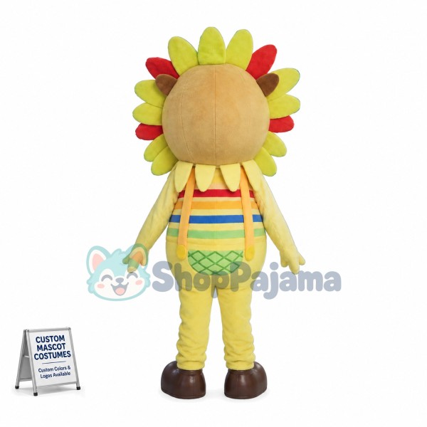 Individuality Cartoon Sunflower Man Mascot Costume 	