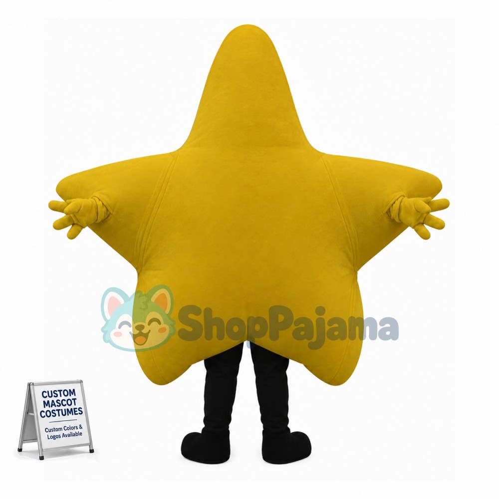 Deluxe Cartoon Yellow Star Mascot Costume	