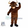 Brown Bison Mascot Adult Costume 