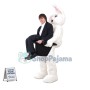 White Rabbit With Top Hat Mascot Adult Costume 