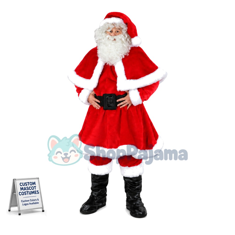 2nd Version Of Santa Claus Mascot Costume 
