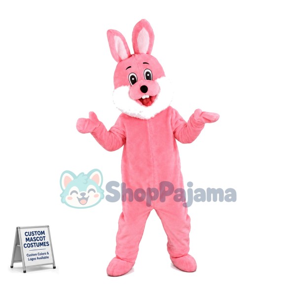 Pink Rabbit Mascot Adult Costume 