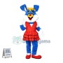 Lovely Dance Girl Blue Bunny Mascot Adult Costume 