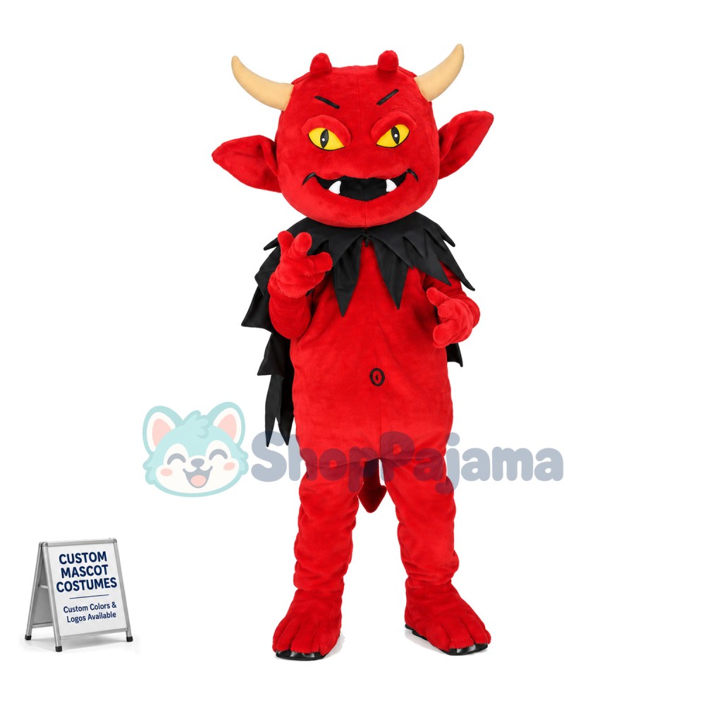 Red Devil Mascot Costume