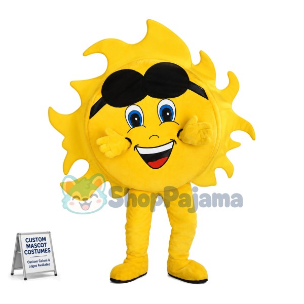 Deluxe Cartoon Sun Mascot Costume