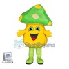 Adult Cartoon Green Mushroom Mascot Costume 