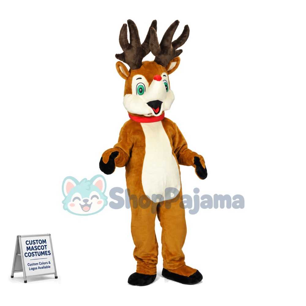 Rudolph the Red-Nosed Reindeer Mascot Costume