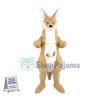 Beige Kangaroo Mascot Costume
