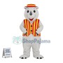 Lovely Grey Rhino Mascot Costume Fancy Dress Outfit