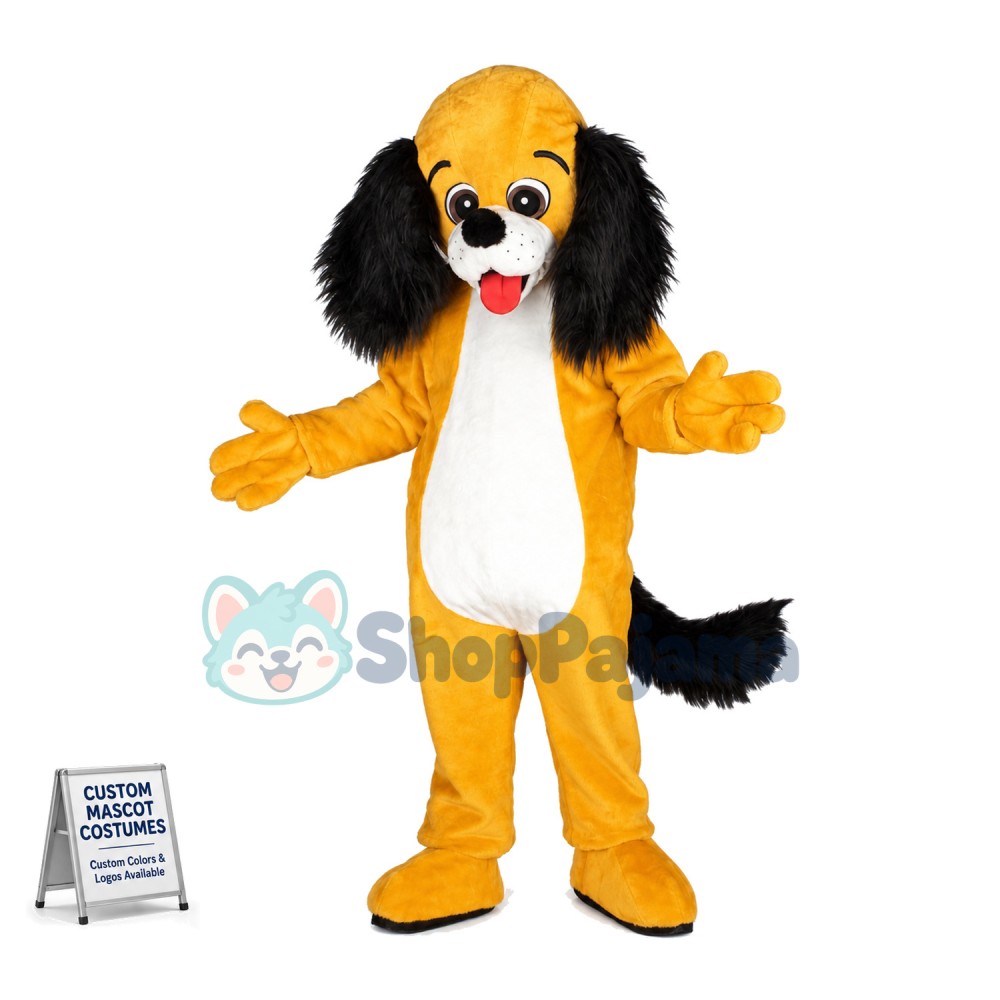 Lovely Yellow Dog Mascot Costume