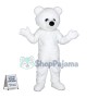 Adorable White Bear Mascot Costume
