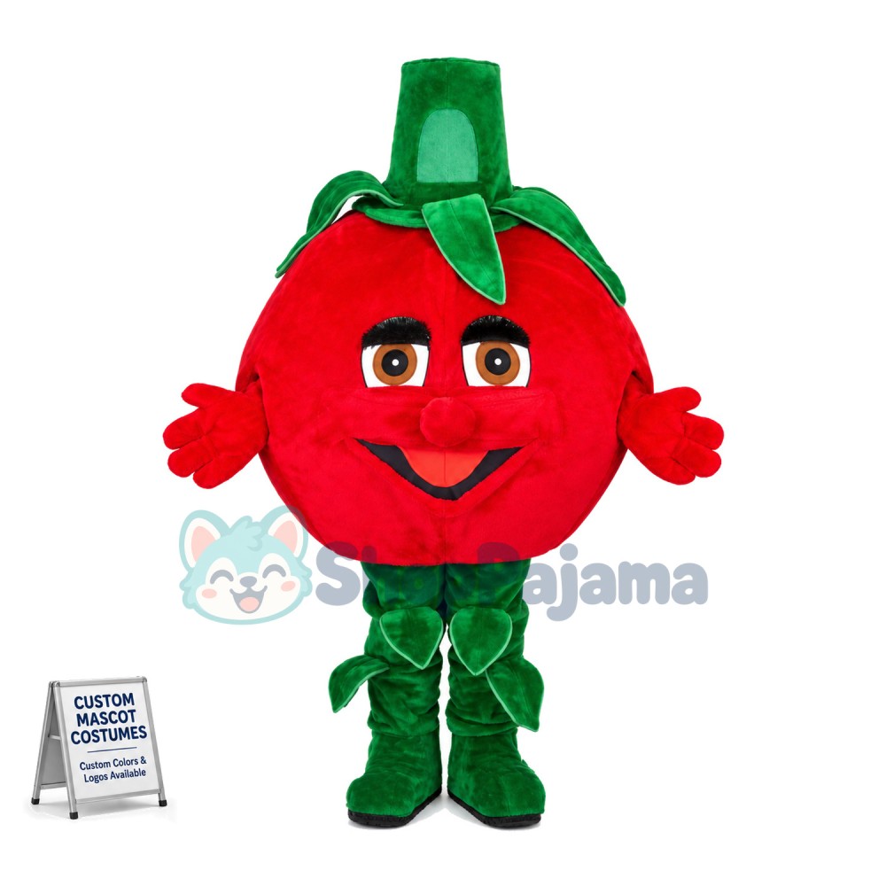 Deluxe Cartoon Tomato Lightweight Mascot Costume For Male