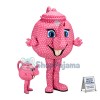 Deluxe Cartoon Pink Polka Dot Teapot Mascot Costume
