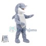 Lovely Grey Dolphin Mascot Costume 