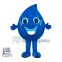 Deluxe Cartoon Blue Water Drop Mascot Costume 