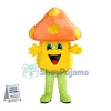 Adult Cartoon Orange Mushroom Mascot Costume 