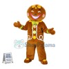 Adult Size Gingerbread Man Mascot Costume 