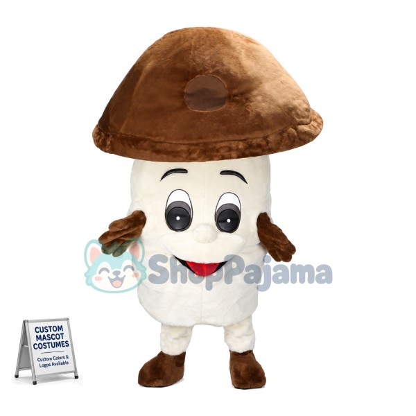Lovely Shiitake Mushroom Mascot Adult Costume 