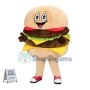 Deluxe Cartoon Double Cheeseburger Lightweight Mascot Costume 