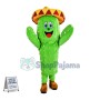 Adult Cartoon Mexican Cactus Mascot Costume 