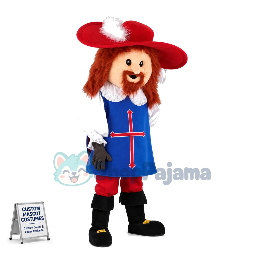 Athos Musketeer Mascot Costume 