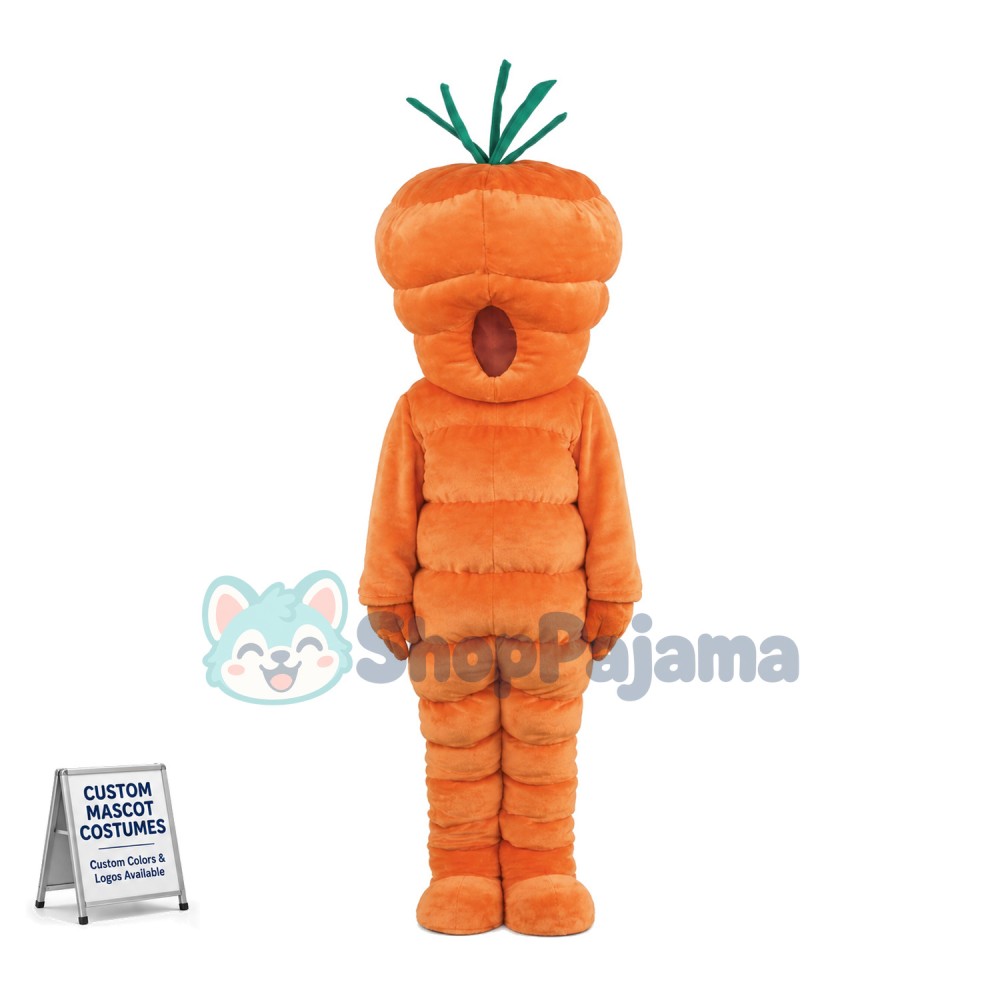 Carrot Man Mascot Costume