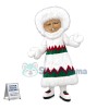 Eskimo Woman Mascot Costume  