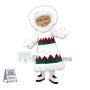 Eskimo Woman Mascot Costume  