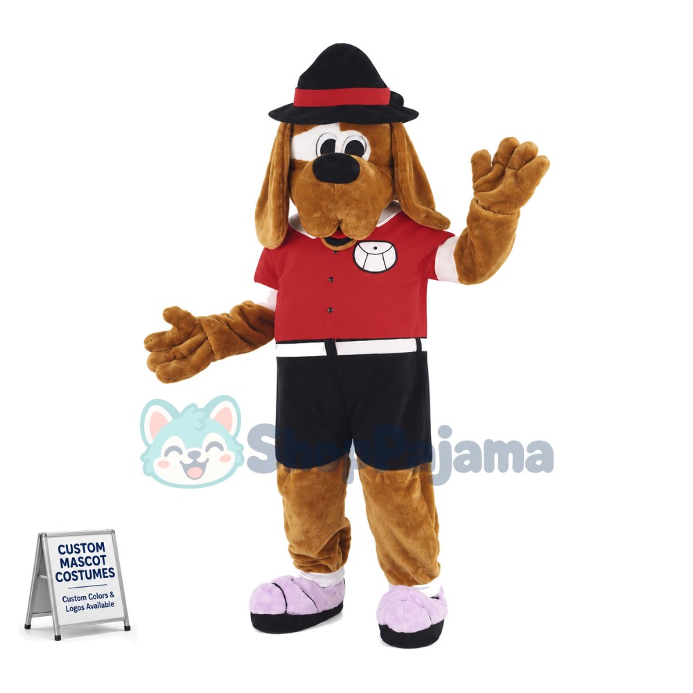 Lovely Hound Dog Mascot Costume Fancy Dress Outfit