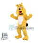 Lovely Yellow Bulldog Mascot Costume  