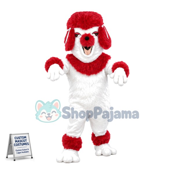 Lovely Standard Poodle Mascot Costume 