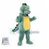 Fierce Green Alligator Mascot Adult Costume 