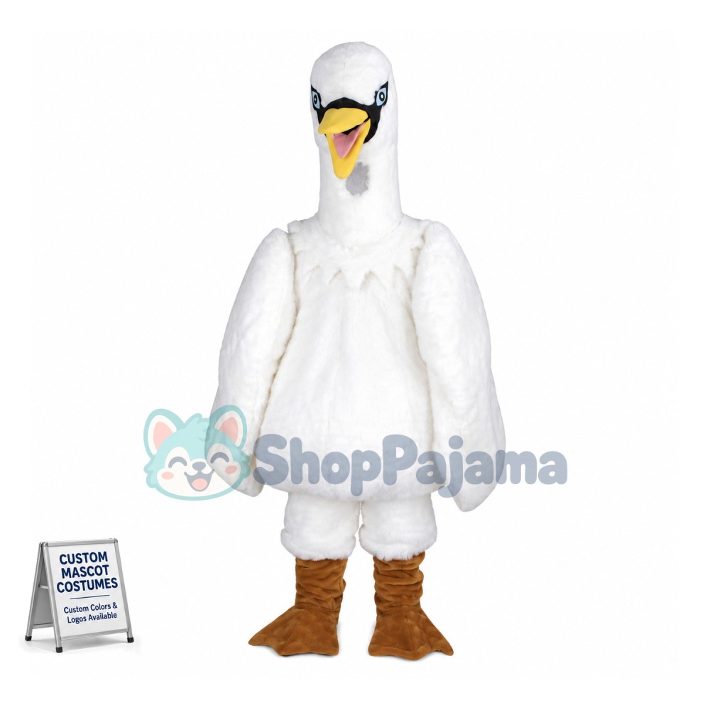 Mute Swan Mascot Costume 