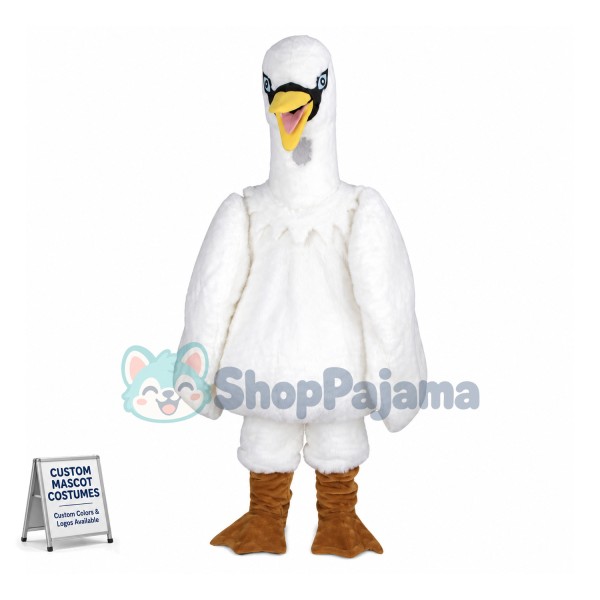 Mute Swan Mascot Costume 