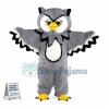 Grey Owl Long Fur Mascot Costume