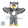 Grey Owl Long Fur Mascot Costume