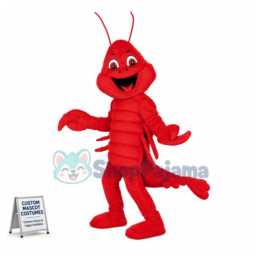 Lovely Red Lobster Mascot Costume 