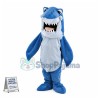Fierce Blue Shark Mascot Adult Costume