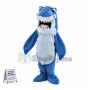 Fierce Blue Shark Mascot Adult Costume